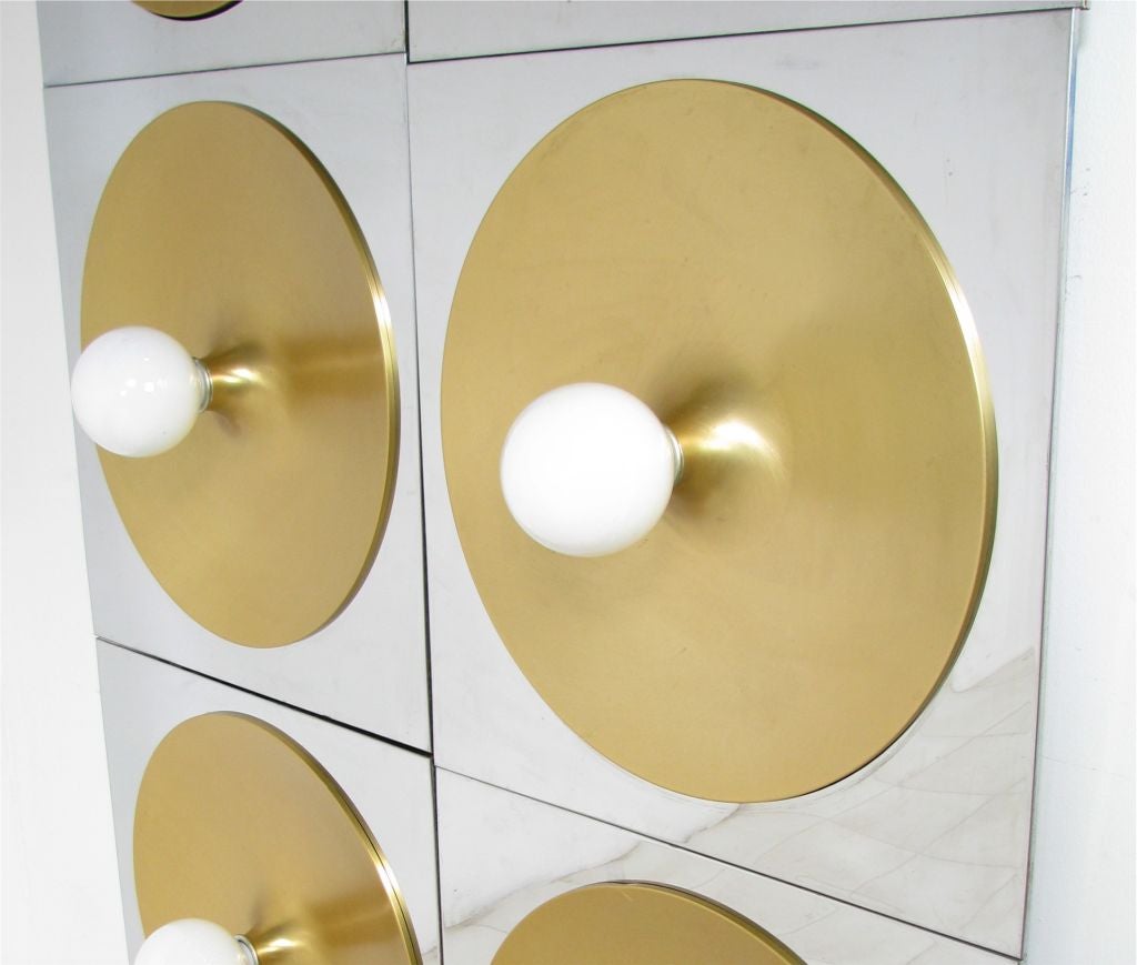 Set of Six Lightolier Mod Space Age Light Panels ca. 1960s