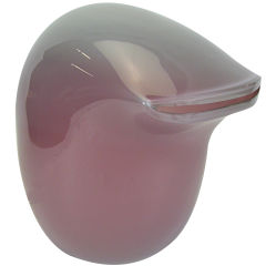 Space Age Signed Barbini Glass Table Accent Lamp ca. 1970s