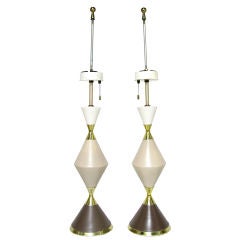 Pair of Gerald Thurston for Lightolier Table Lamps ca. 1960s