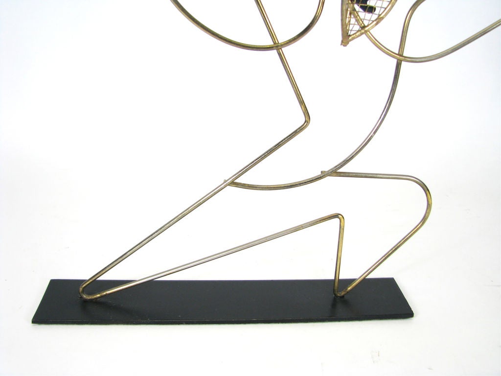 Pair of Wirework Sculptures by Frederick Weinberg 1