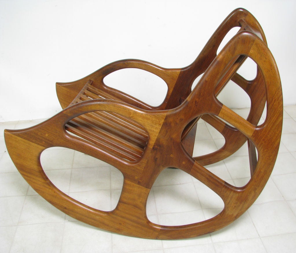 Sculptural California Craftsman Studio Rocker 2