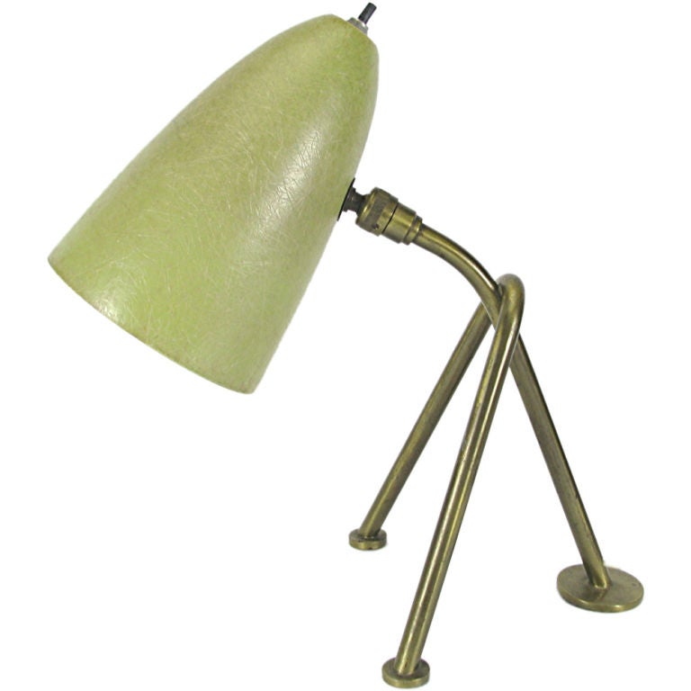 Rare Greta Grossman Grasshopper Desk Lamp ca. 1950s