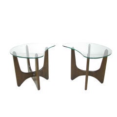 Pair of Mid-Century Sculptural Side Tables