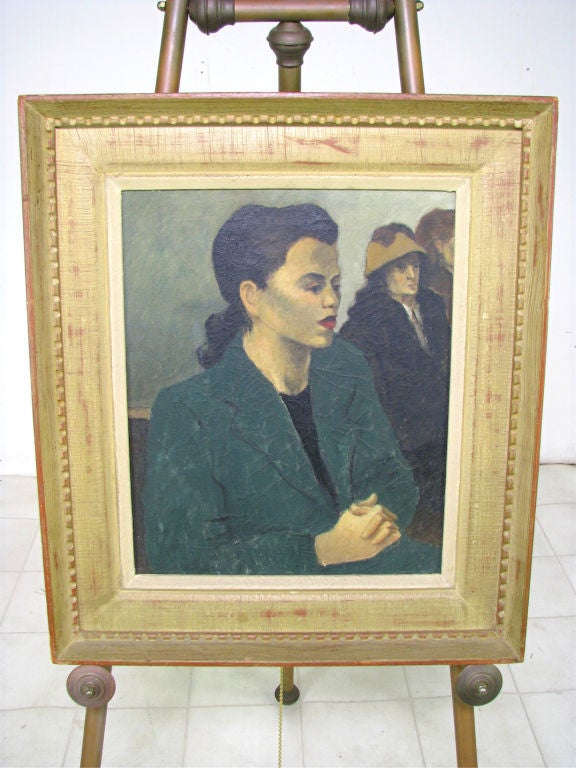 Elegiac Portrait of a Young Woman  circa 1940s