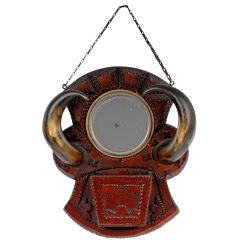 Fine Tramp Art Wall Pocket with Mirror
Horns Fine Tramp Art Wall Pocket with Mirror
Horns