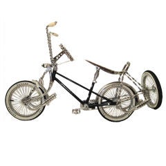 Vintage Schwinn Custom Chrome Lowrider Bicycle as Sculpture