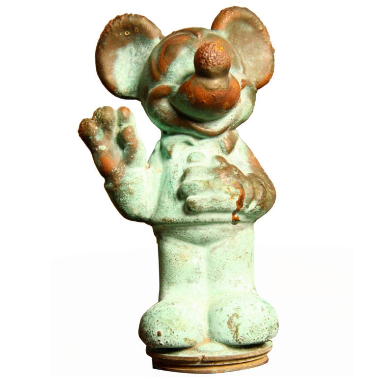 Solid copper Mickey Mouse toy mold
