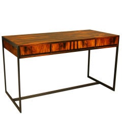 Pau-Brasil and pewter flatbar desk Pau-Brasil and pewter flatbar desk