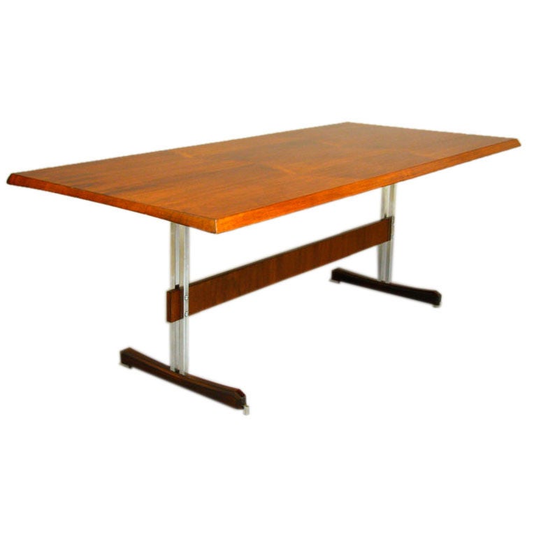 Rosewood Dining Table by Jorge Zalszupin for L'Atelier For Sale