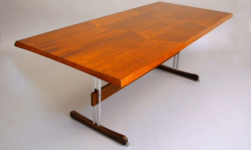 Brazilian Rosewood Dining Table by Jorge Zalszupin for L'Atelier For Sale