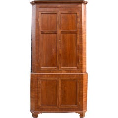 Antique George III English Corner Cupboard
