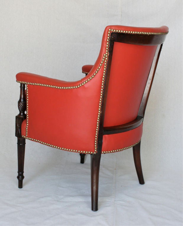 Regency Style Upholstered Arm Chair 1