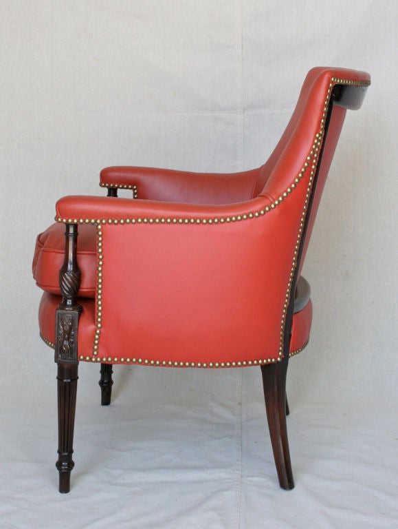 Regency Style Upholstered Arm Chair 2