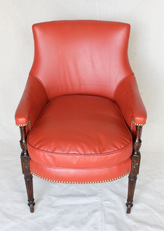 Regency Style Upholstered Arm Chair 3