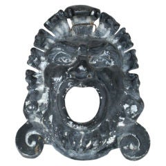 Antique Italian Lead Fountain Head