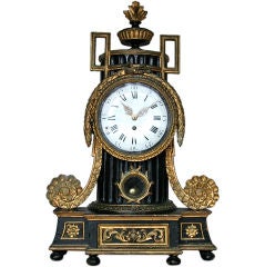 German Baroque Table Clock