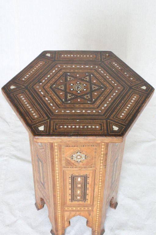 Moroccan Inlaid Side Table 1