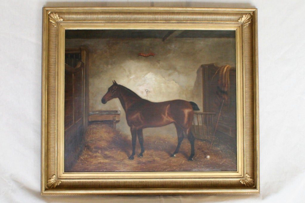 Canvas Large Pair of Horse Paintings