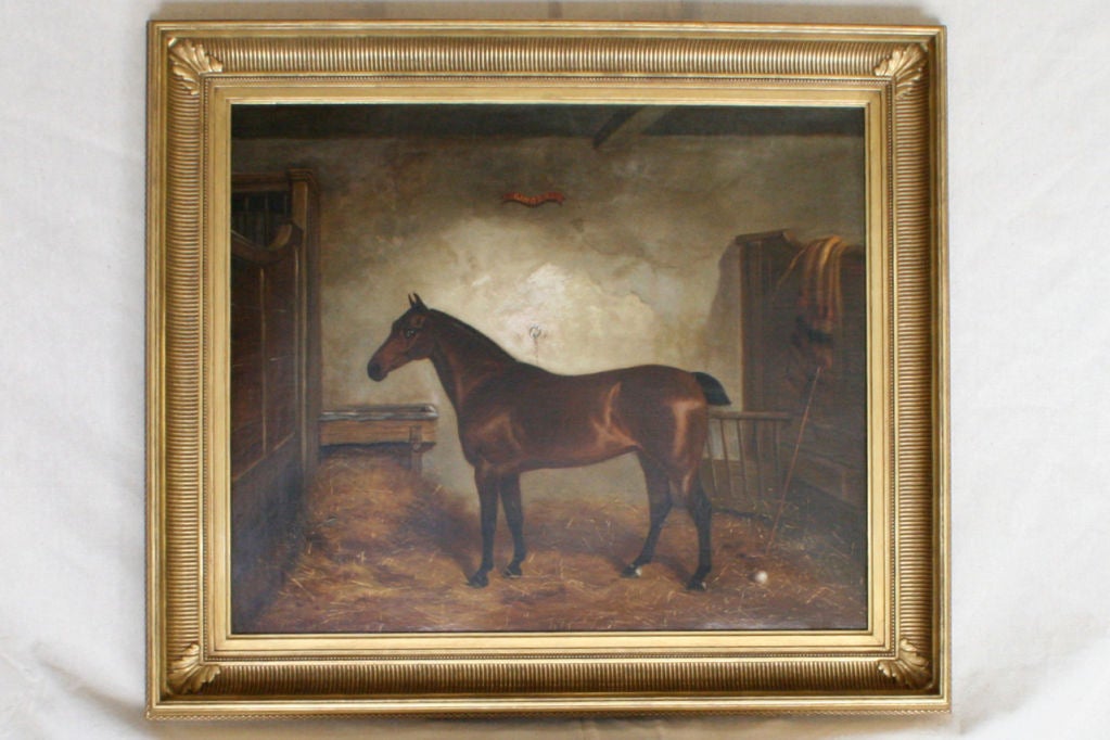 Large Pair of Horse Paintings 1