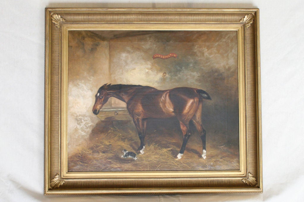 Large Pair of Horse Paintings 4