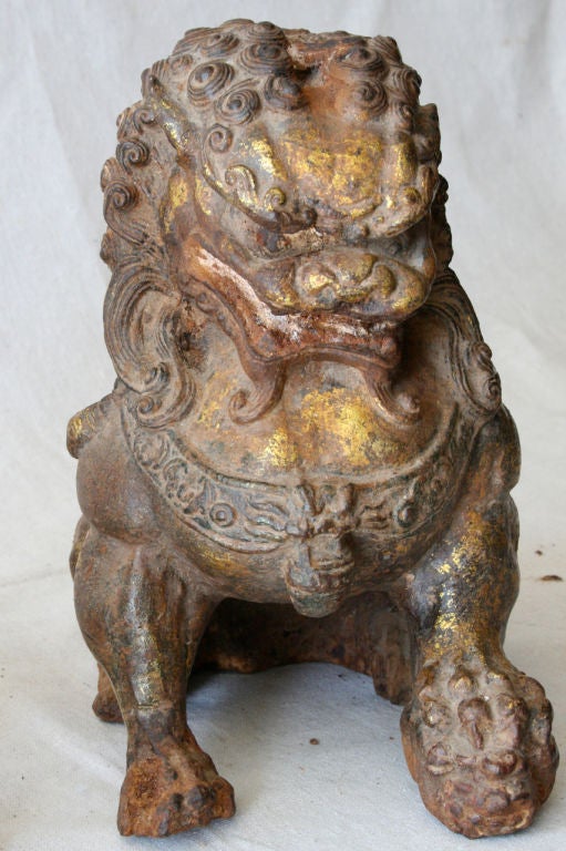 Pair of Cast Iron Foo Dogs 5