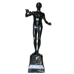 Bronze Sculpture of a Fencer