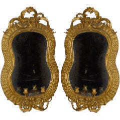 A Pair of Fine French transitional Louis XVI girandoles/mirrors