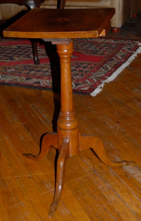 American Chippendale Candlestand with Match Drawer