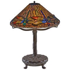 Vintage Tiffany Studios "Dragonfly" Table Lamp