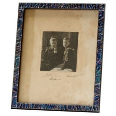 Tiffany Studios Favrile Mosaic Picture Frame