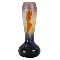 Daum Nancy "Crocus" Vase