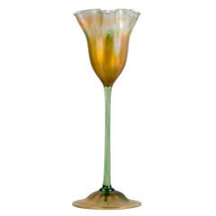 An Art Nouveau Tiffany Favrile Flower Form Vase