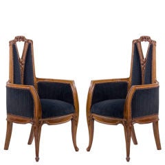 Pair of Louis Majorelle Arm Chairs