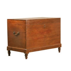 Anglo-Indian Teak Trunk on Stand