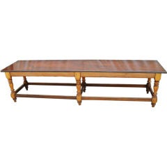 Anglo-Indian Rosewood and Satinwood Bench or Coffee Table
