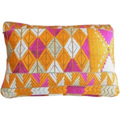 Vintage Phulkari Pillow No.2