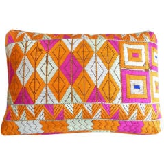 Vintage Phulkari Pillow No.6