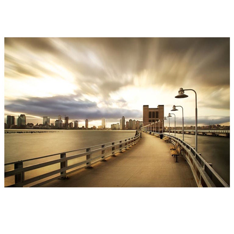 Large Color Photograph Above the Holland Tunnel by Brian Hodges For Sale