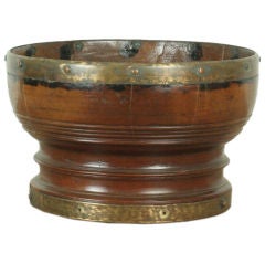 Vintage Satinwood Rice Measure Bowl