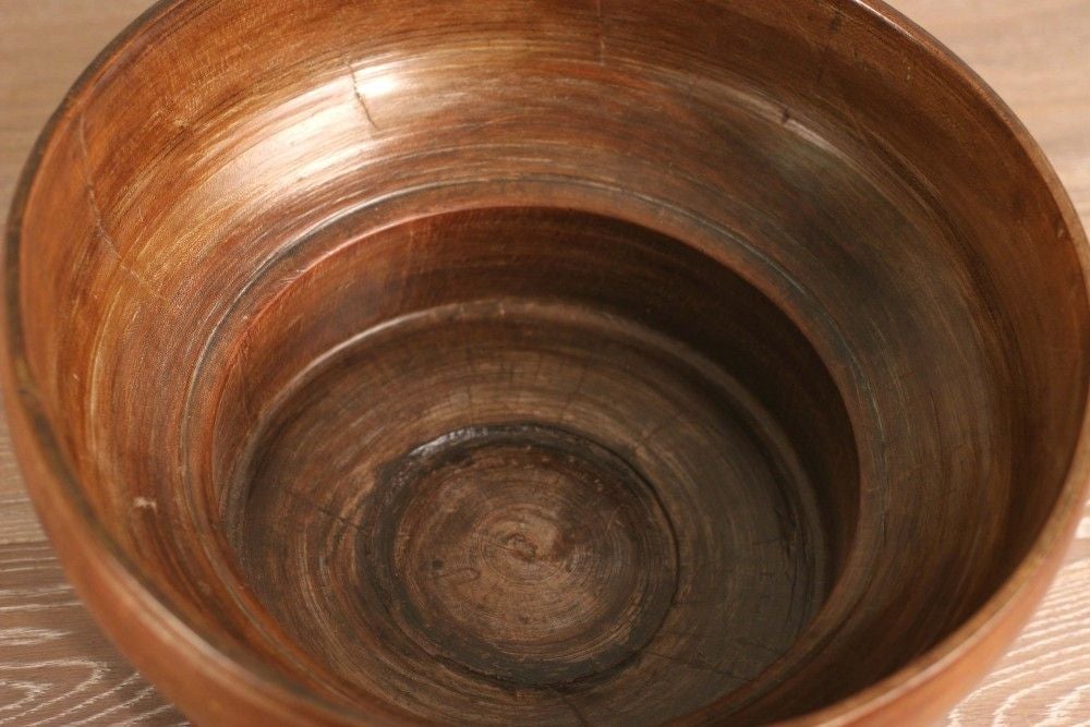 20th Century South Indian Jackfruit Rice Measure Bowl For Sale