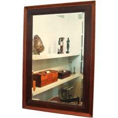 Anglo-Indian Rosewood and Teak Framed Mirror