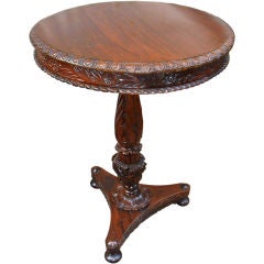 Indo-Potuguese Rosewood Tilt-Top Table