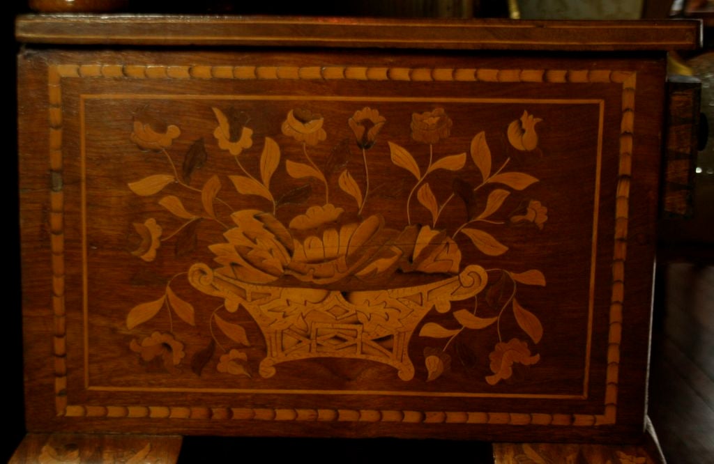 Unknown Late 19th Century Dutch Marquetry Dressing Table For Sale