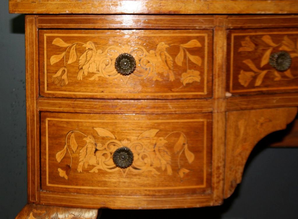Late 19th Century Dutch Marquetry Dressing Table For Sale 4
