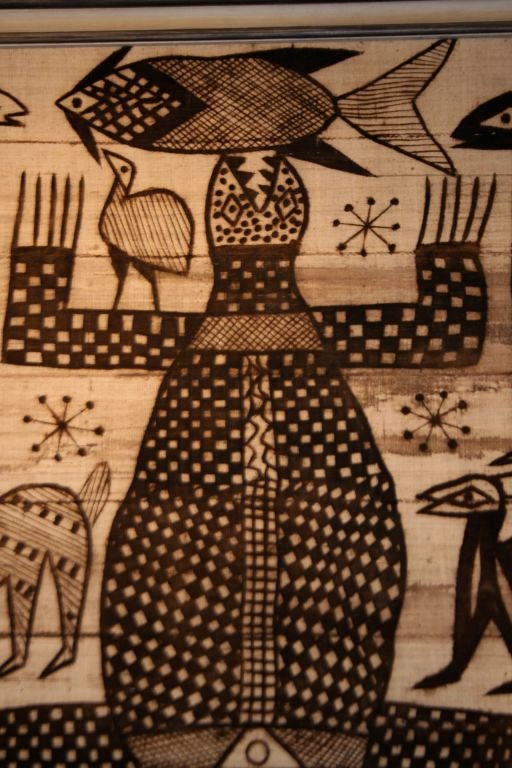 From the Rush Limbaugh Collection Korhogo Cloth from Ivory Coast of Africa For Sale 1