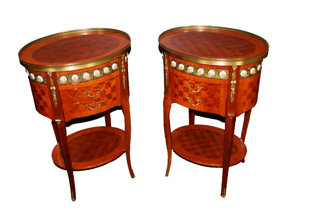 Italianate Lacquered End Tables 2