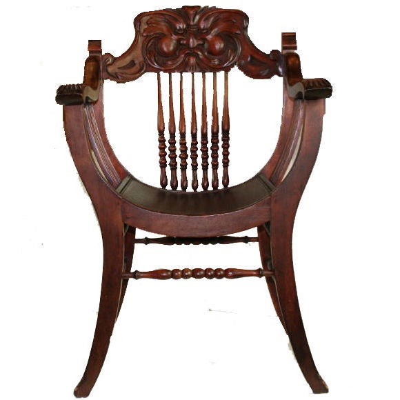 American Victorian "Grotesque" Steambent Chair