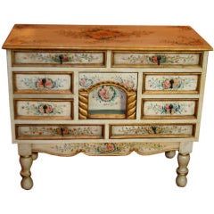 Central European Hand-Painted 20th Century Chest of Drawers 4