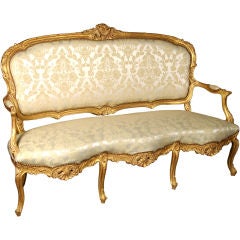 Louis XV Italianate Style Beechwood Sofa