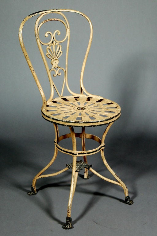 XIXe siècle Secrétaire français en étain et ardoise avec chaise en vente